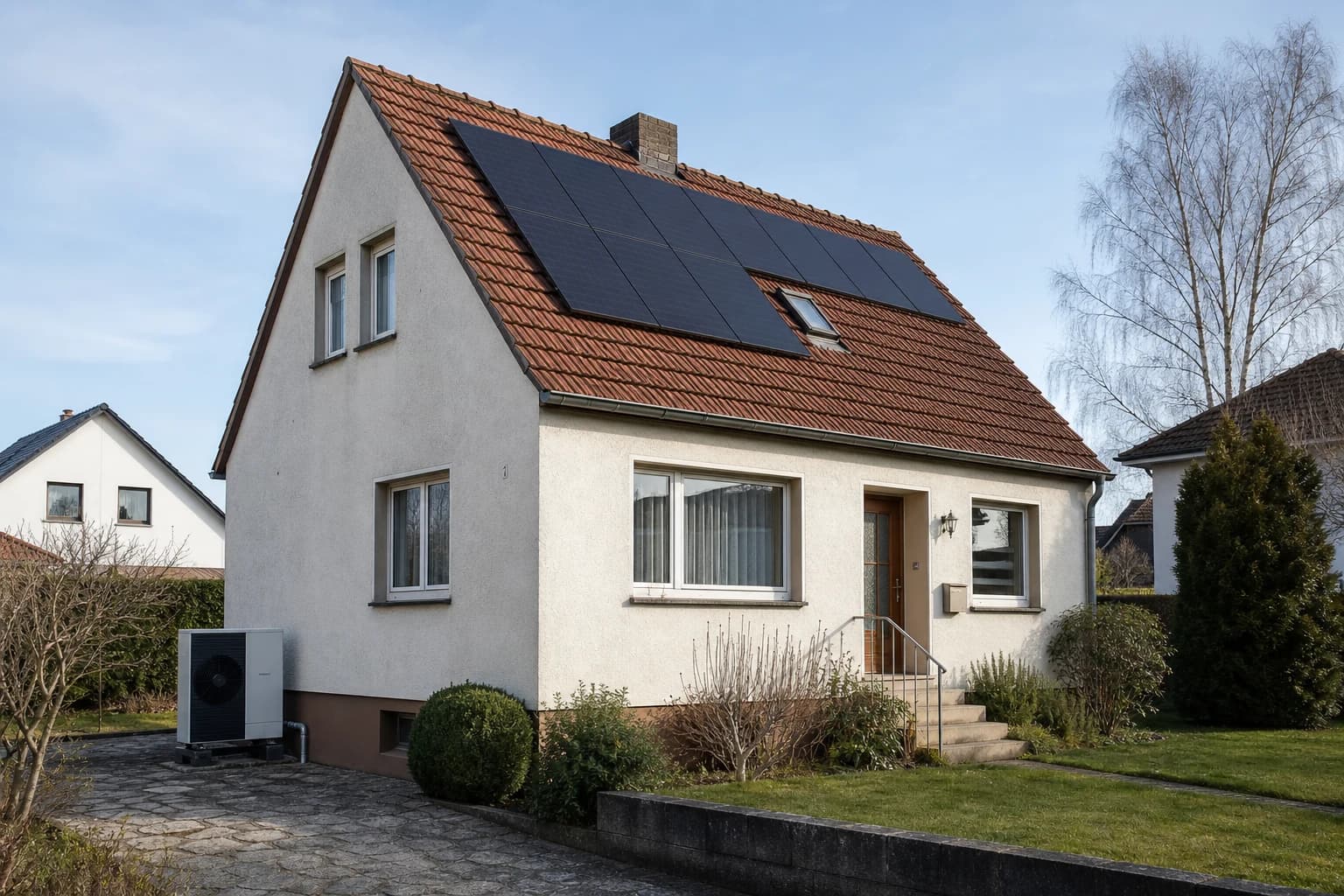 Einfamilienhaus von 1956 mit Wärmepumpe und Photovoltaikanlage
